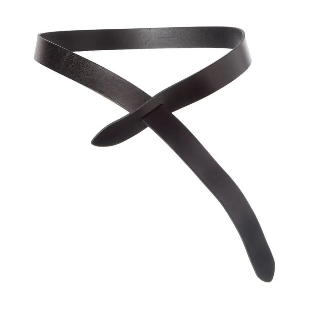 Isabel Marant Lecce Leather Belt, Black